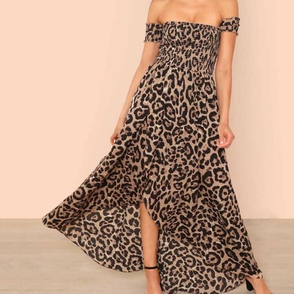 Leopard High/Low Maxi Dress - Picture 2 of 6